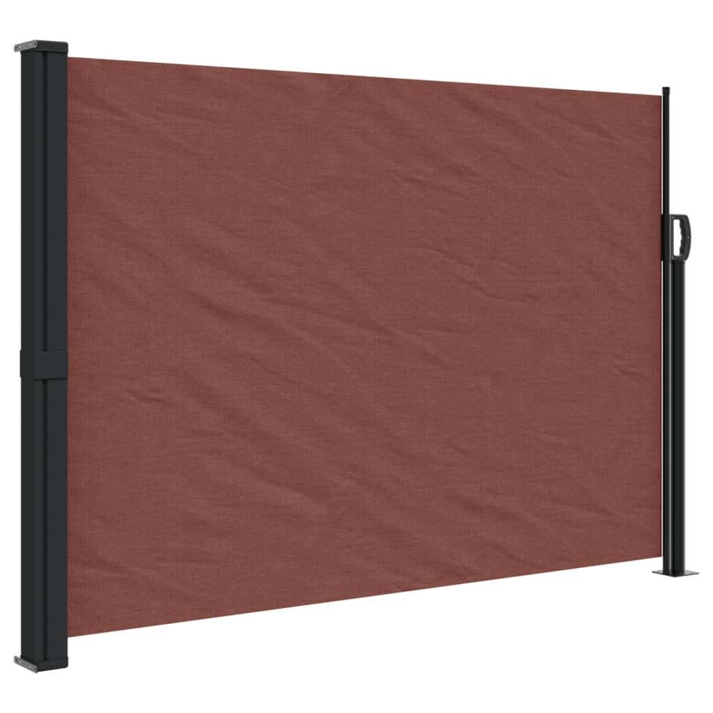 Retractable Side Awning Brown 140x300 cm