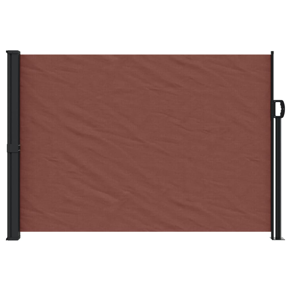 Retractable Side Awning Brown 140x300 cm