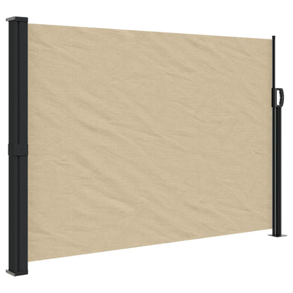 Retractable Side Awning Beige 140x300 cm