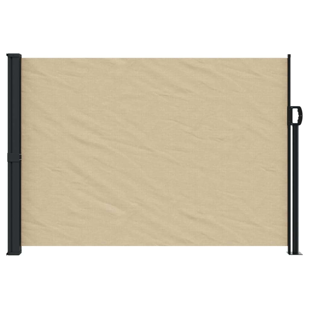 Retractable Side Awning Beige 140x300 cm