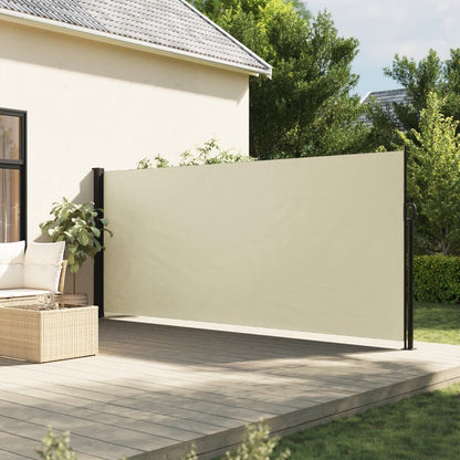 Retractable Side Awning Cream 160x300 cm