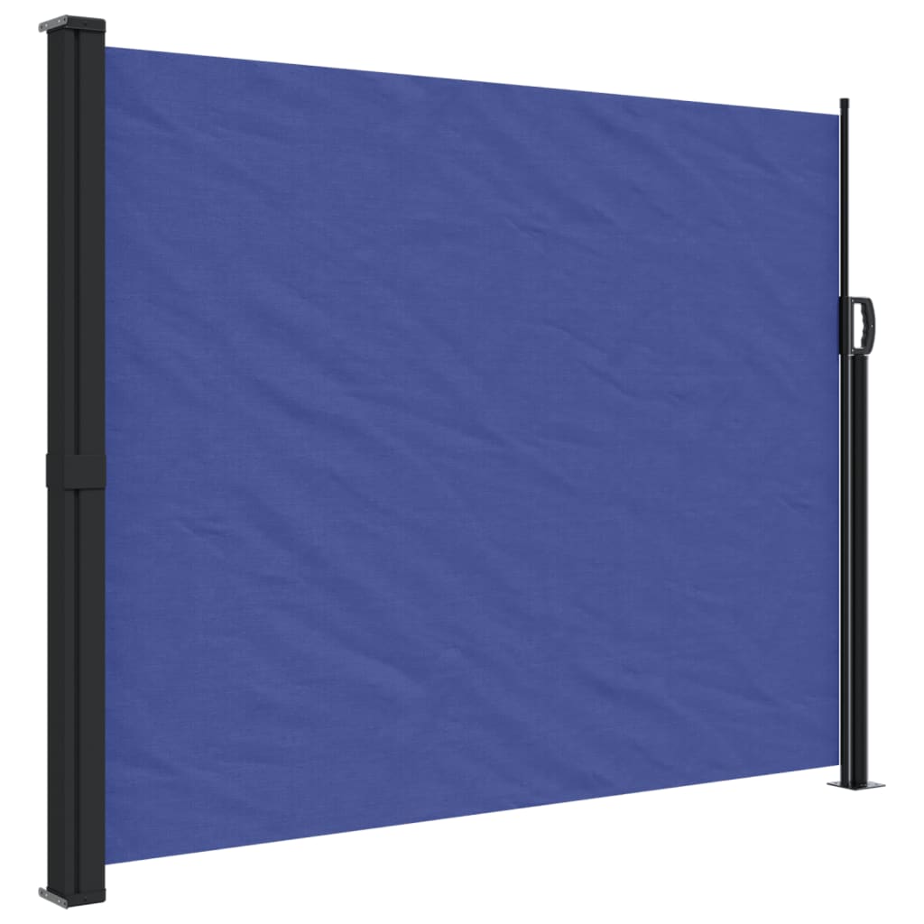 Retractable Side Awning Blue 160x300 cm