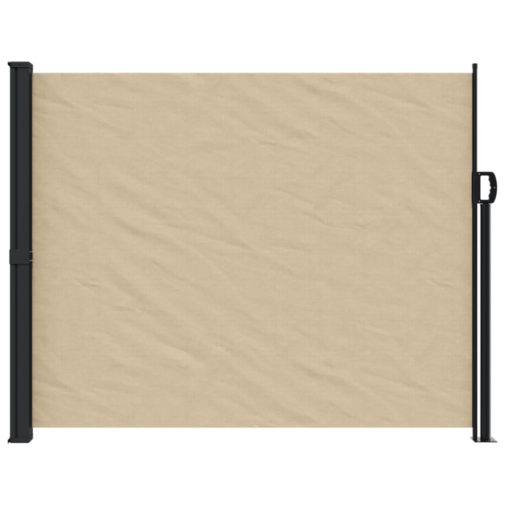 Retractable Side Awning Beige 160x300 cm