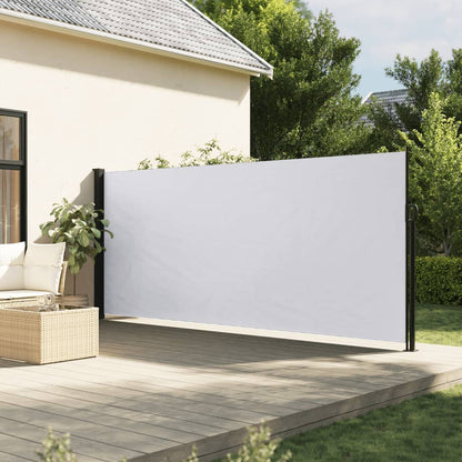 Retractable Side Awning White 160x300 cm