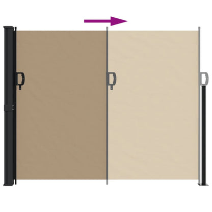 Retractable Side Awning Taupe 160x300 cm