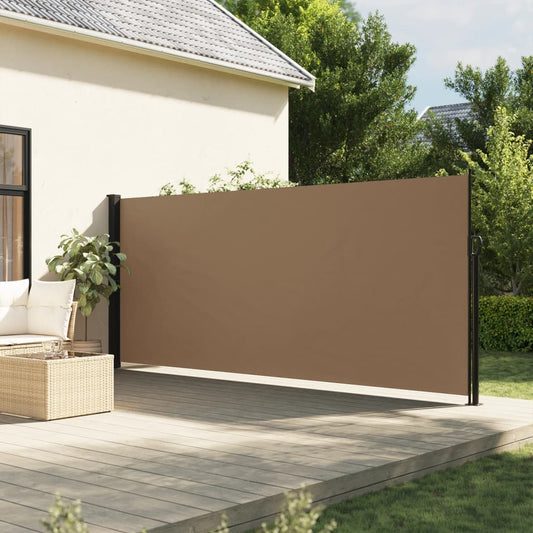 Retractable Side Awning Taupe 160x300 cm