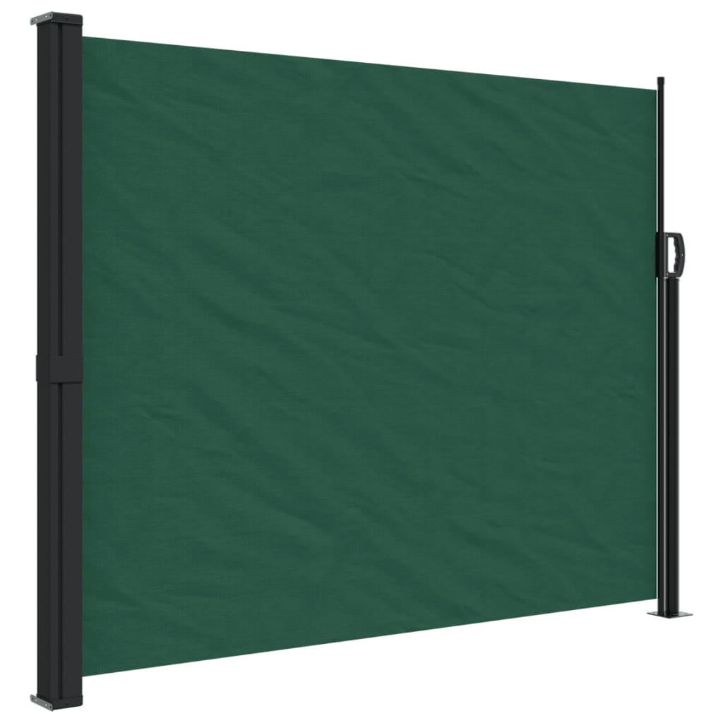 Retractable Side Awning Dark Green 160x300 cm