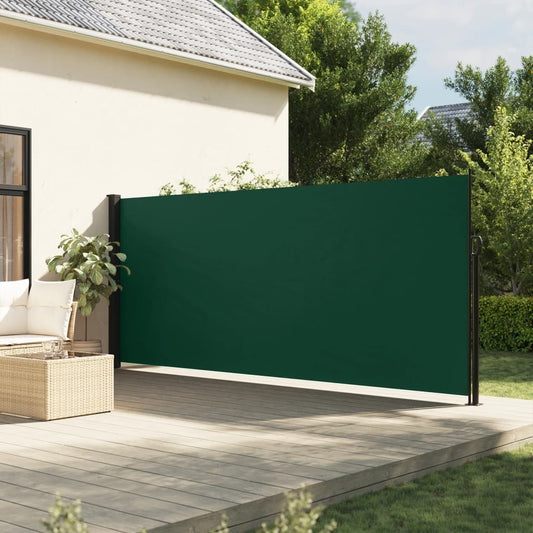 Retractable Side Awning Dark Green 160x300 cm