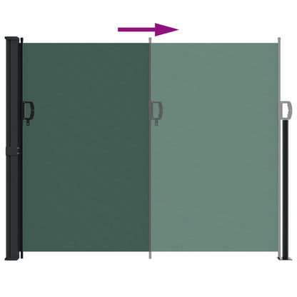 Retractable Side Awning Dark Green 170x300 cm