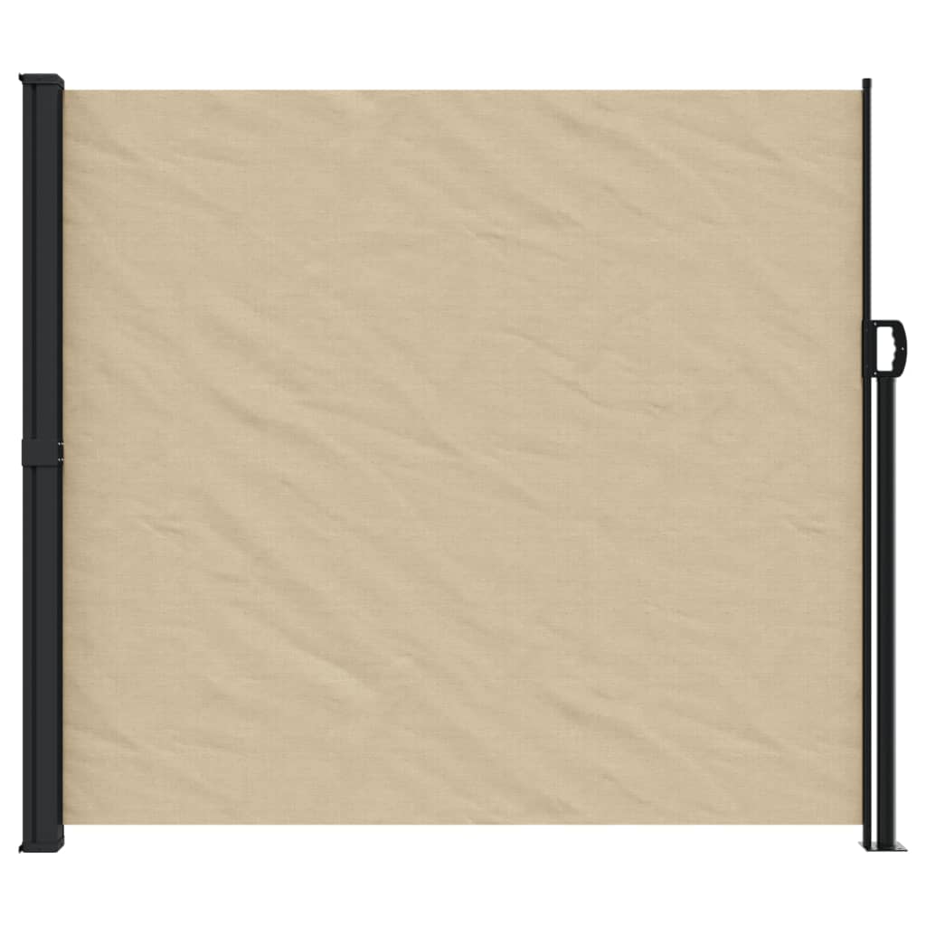 Retractable Side Awning Beige 180x300 cm