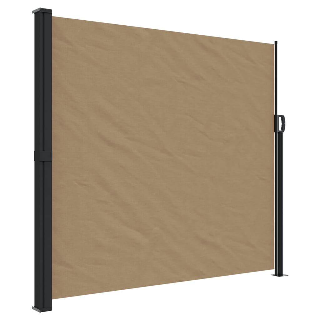 Retractable Side Awning Taupe 180x300 cm