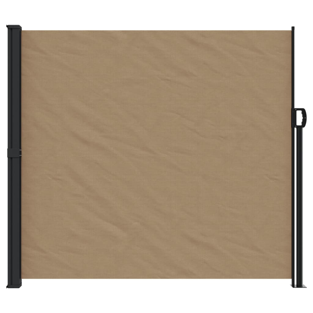 Retractable Side Awning Taupe 180x300 cm