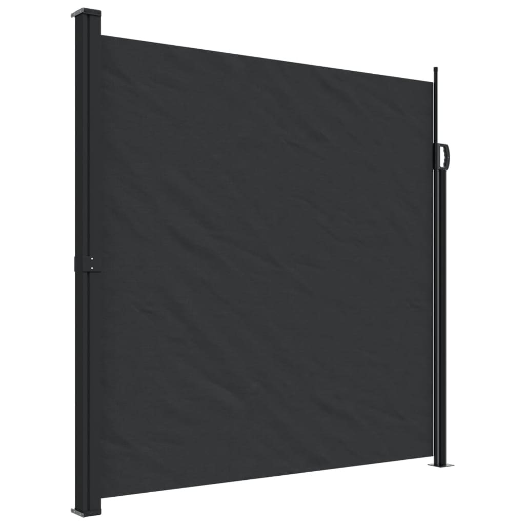 Retractable Side Awning Black 200x300 cm