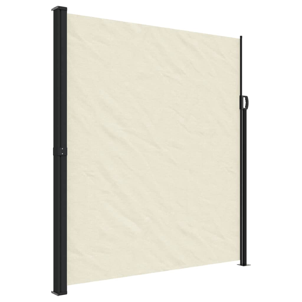 Retractable Side Awning Cream 220x300 cm