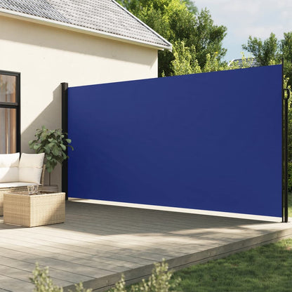 Retractable Side Awning Blue 220x300 cm