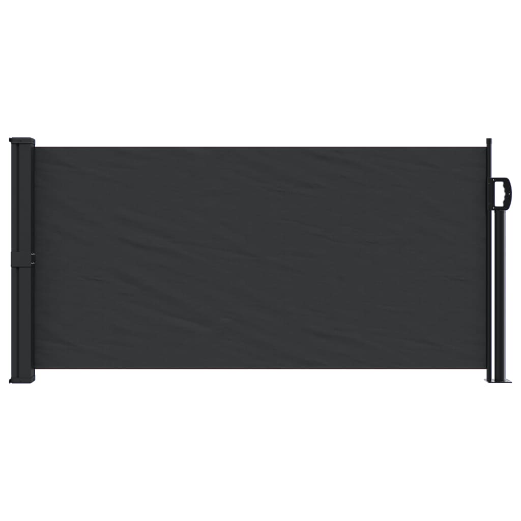 Retractable Side Awning Black 100x500 cm