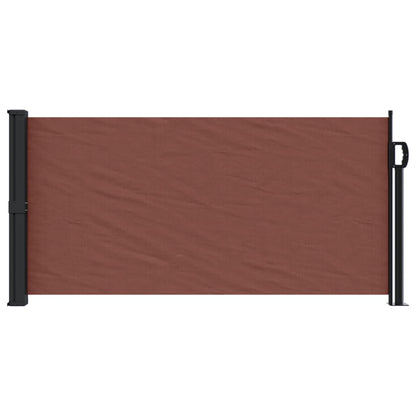 Retractable Side Awning Brown 100x500 cm