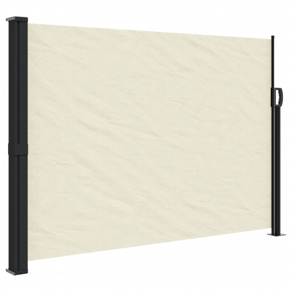 Retractable Side Awning Cream 140x500 cm