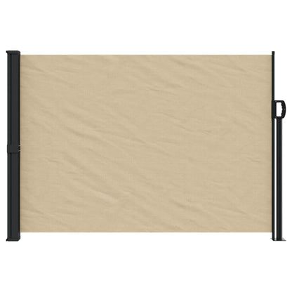 Retractable Side Awning Beige 140x500 cm