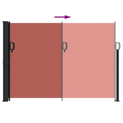 Retractable Side Awning Terracotta 140x500 cm