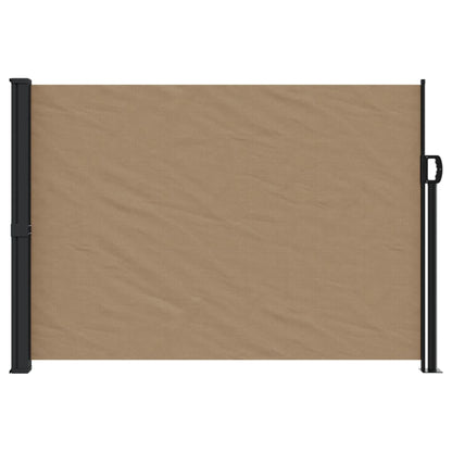 Retractable Side Awning Taupe 140x500 cm