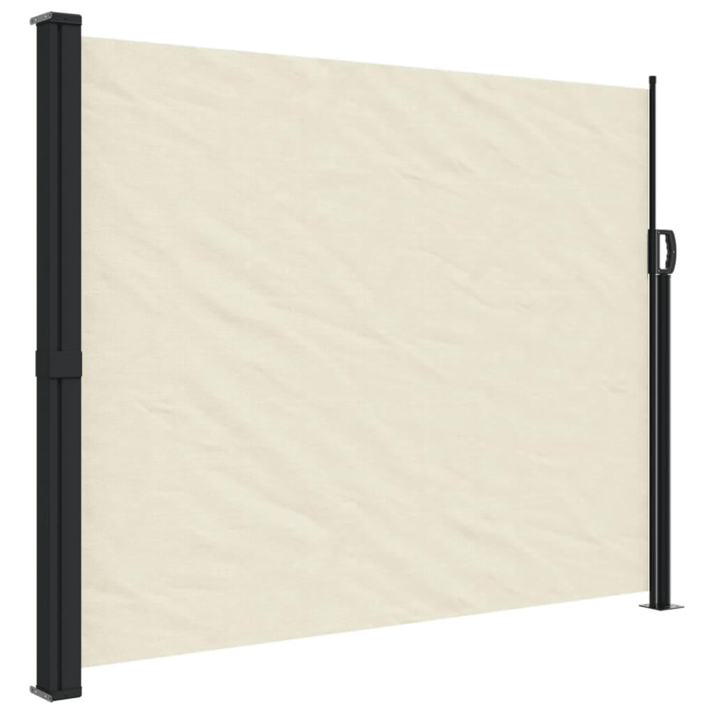 Retractable Side Awning Cream 160x500 cm