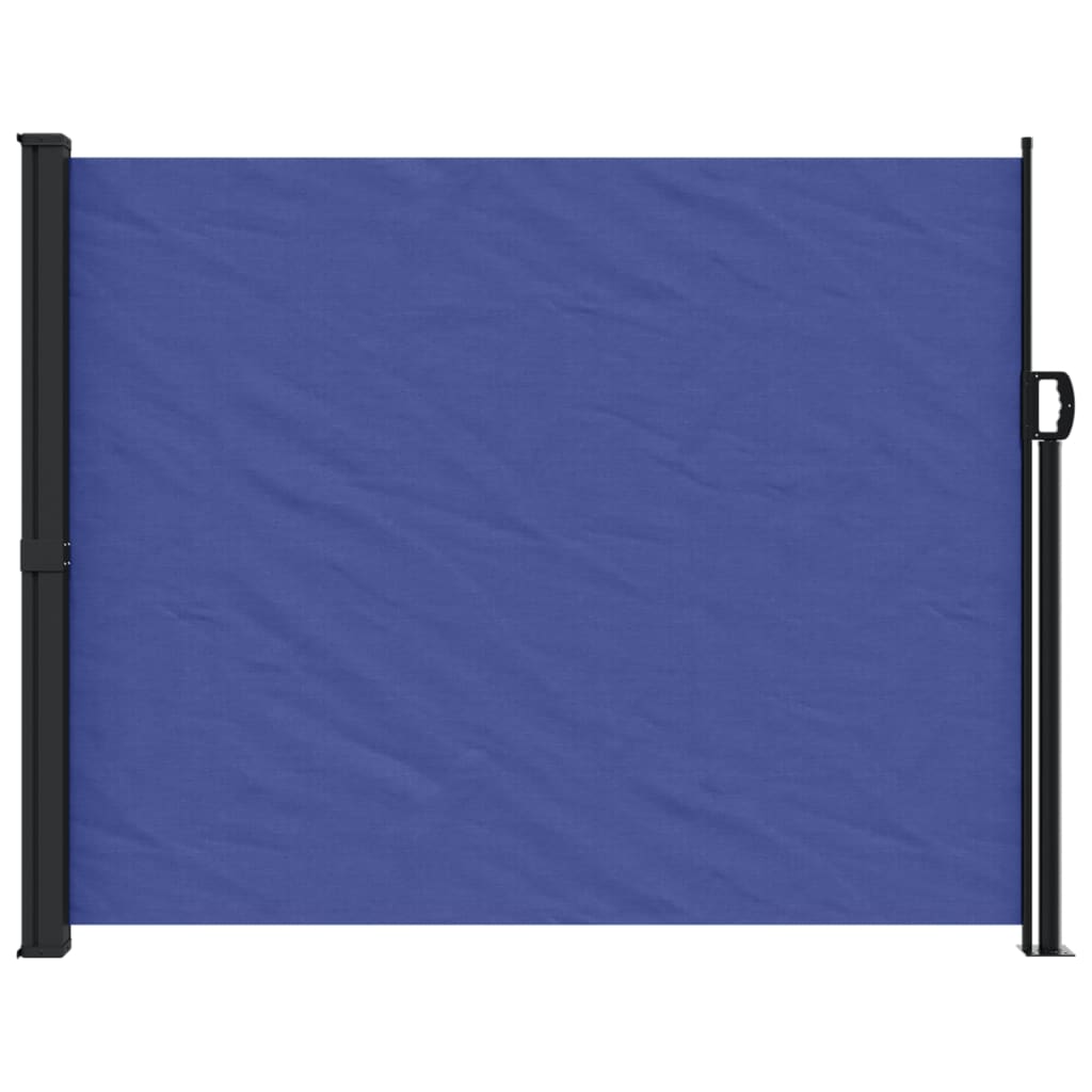 Retractable Side Awning Blue 160x500 cm