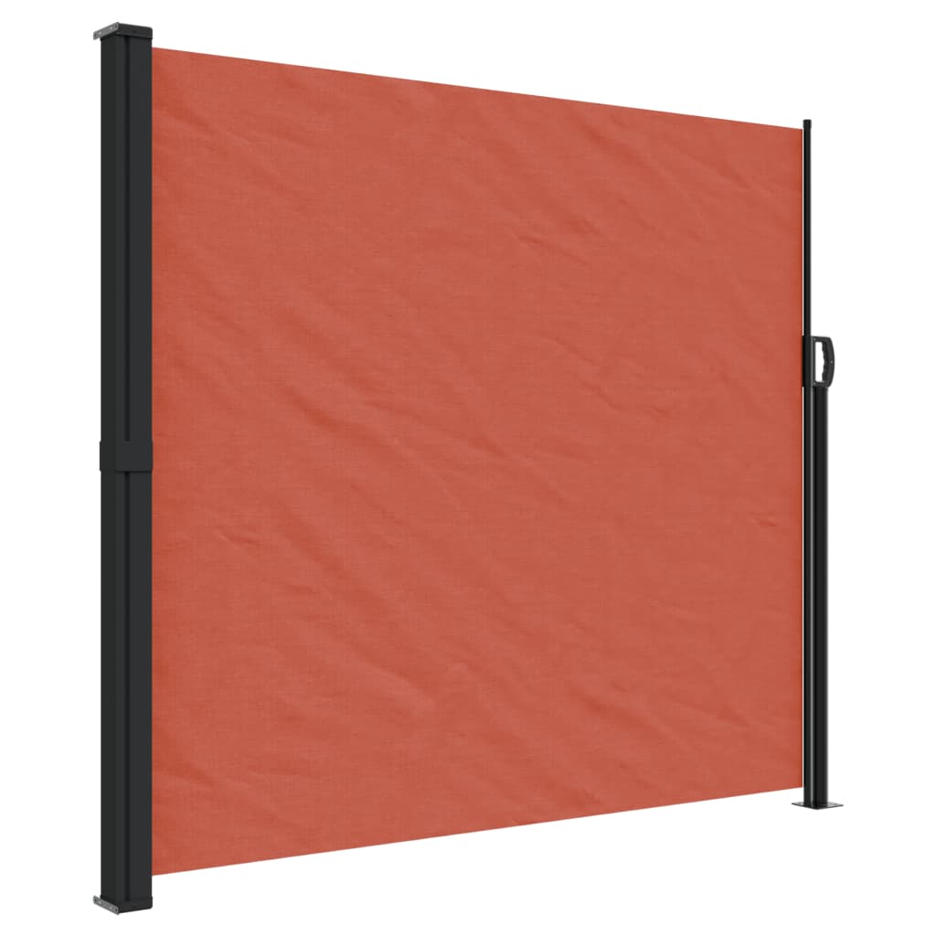 Retractable Side Awning Terracotta 180x500 cm