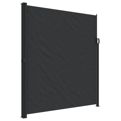 Retractable Side Awning Black 220x500 cm