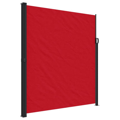 Retractable Side Awning Red 220x500 cm