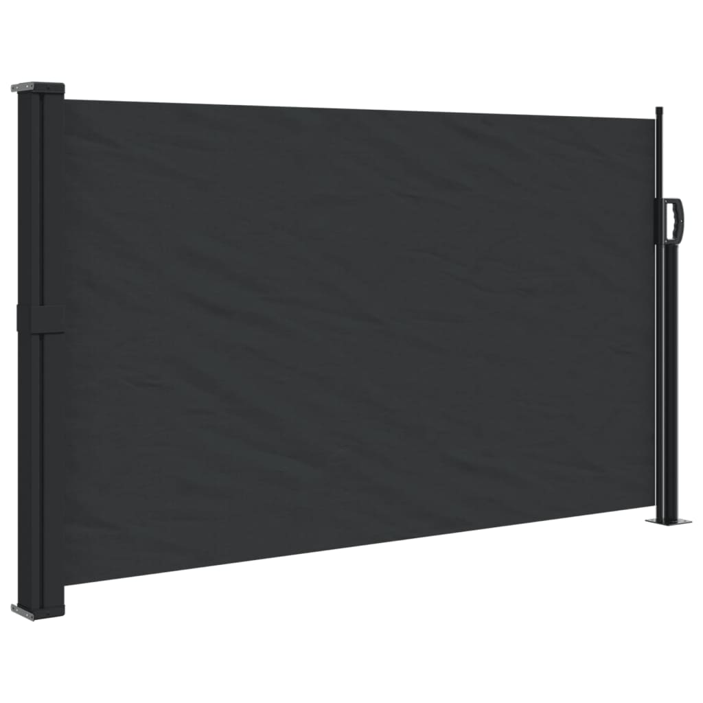 Retractable Side Awning Black 120x600 cm