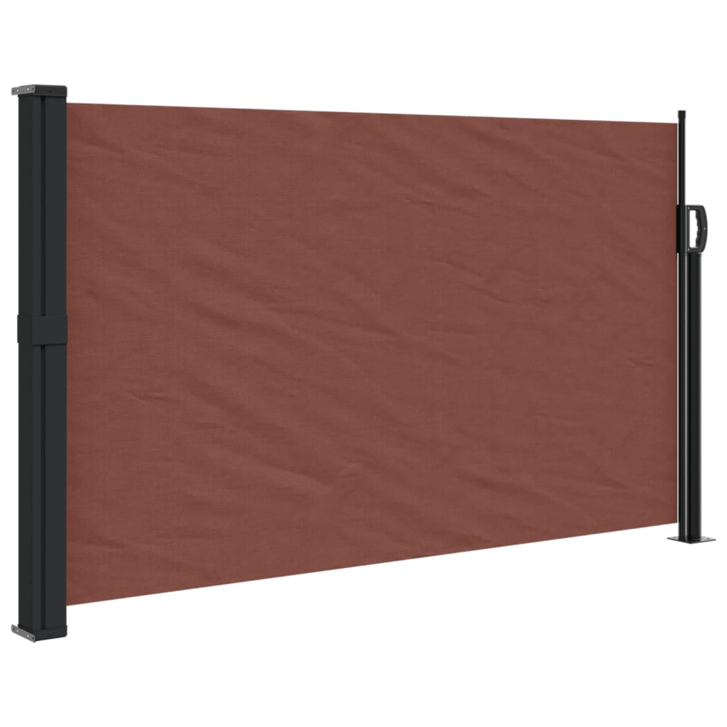 Retractable Side Awning Brown 120x600 cm