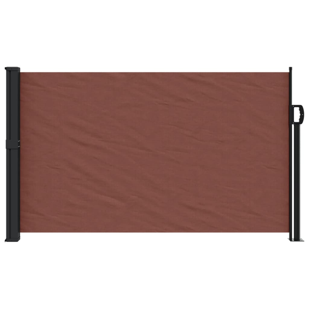 Retractable Side Awning Brown 120x600 cm