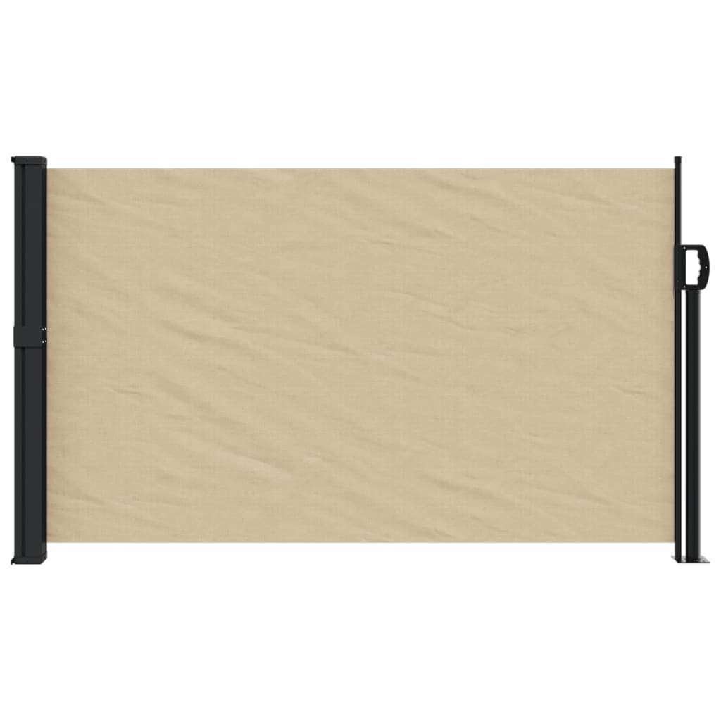 Retractable Side Awning Beige 120x600 cm