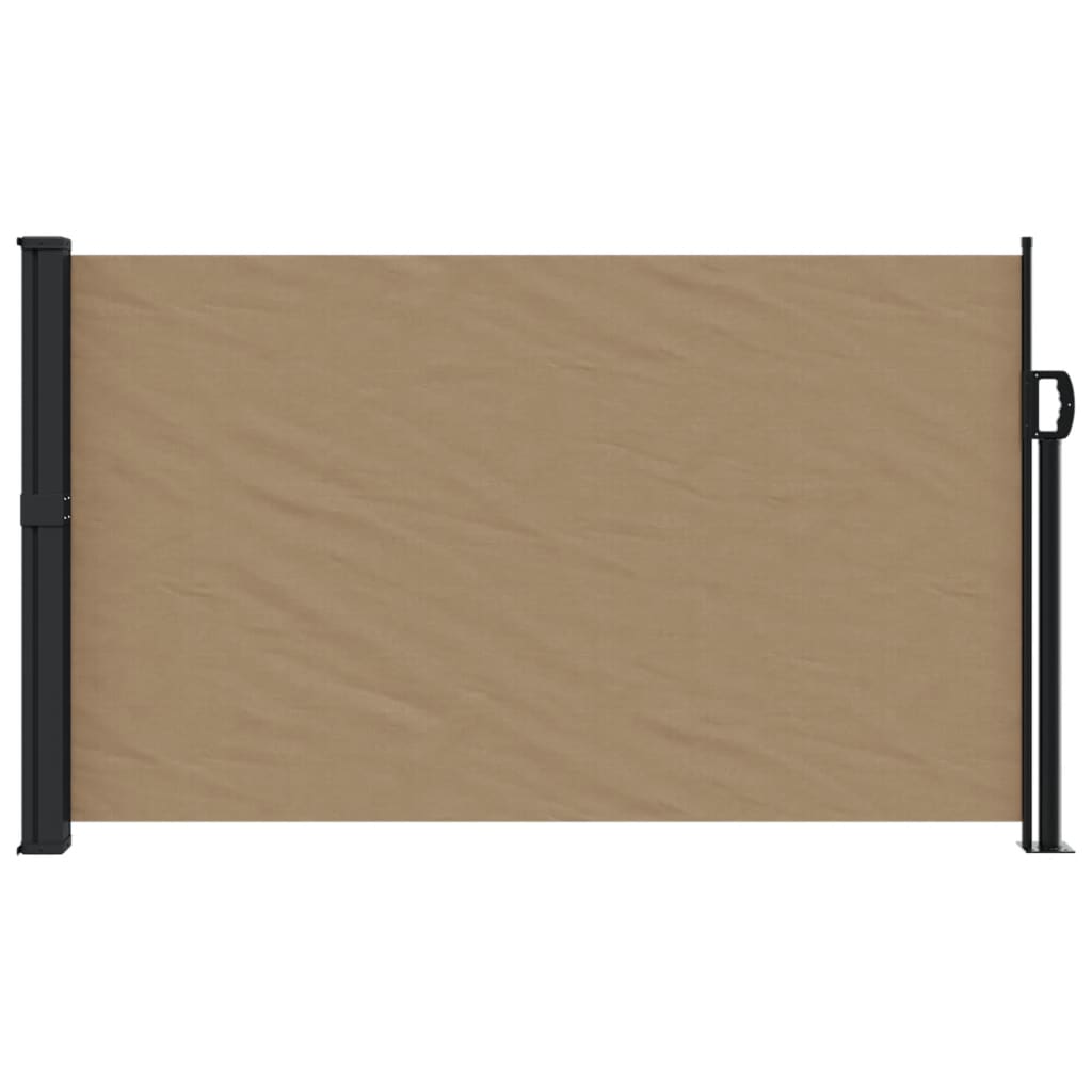 Retractable Side Awning Taupe 120x600 cm