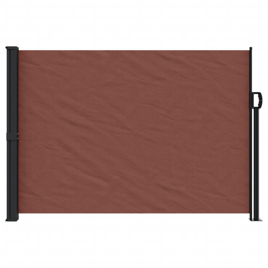 Retractable Side Awning Brown 140x600 cm