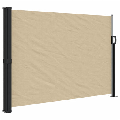 Retractable Side Awning Beige 140x600 cm