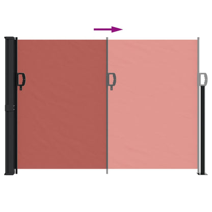 Retractable Side Awning Terracotta 140x600 cm