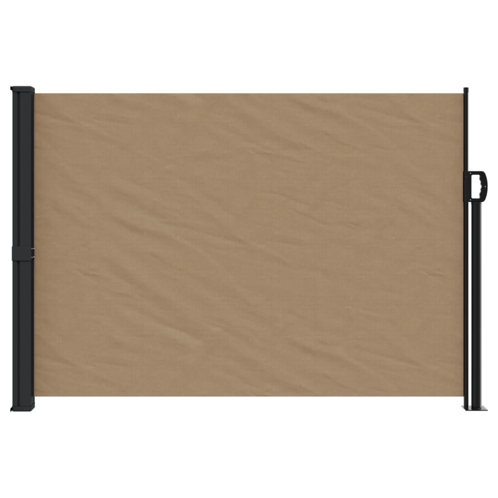 Retractable Side Awning Taupe 140x600 cm