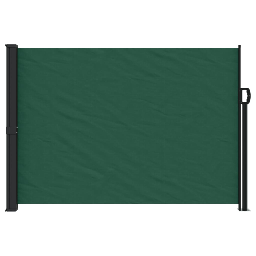 Retractable Side Awning Dark Green 140x600 cm