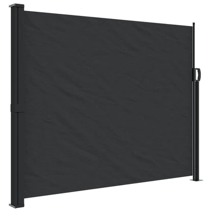 Retractable Side Awning Black 160x600 cm