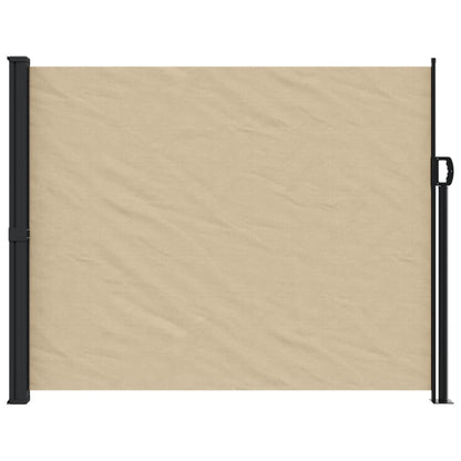 Retractable Side Awning Beige 160x600 cm