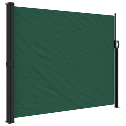 Retractable Side Awning Dark Green 160x600 cm