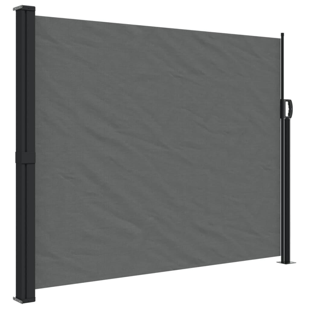 Retractable Side Awning Anthracite 160x600 cm