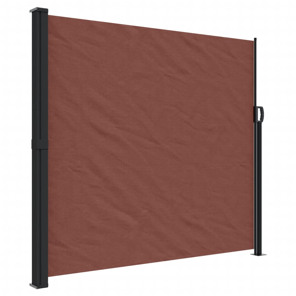 Retractable Side Awning Brown 180x600 cm