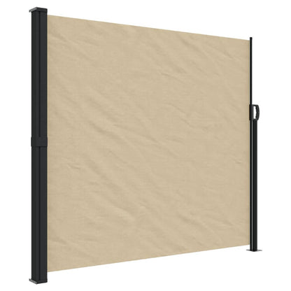 Retractable Side Awning Beige 180x600 cm