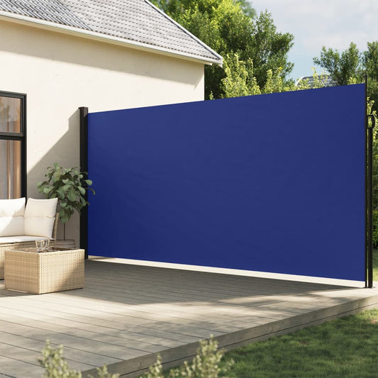 Retractable Side Awning Blue 200x600 cm