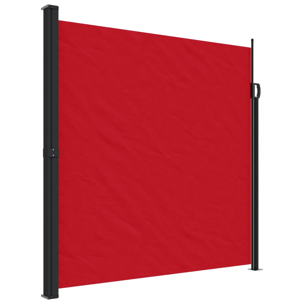 Retractable Side Awning Red 200x600 cm