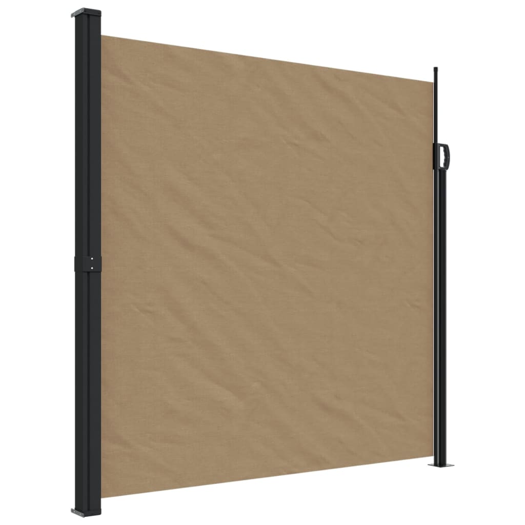 Retractable Side Awning Taupe 200x600 cm