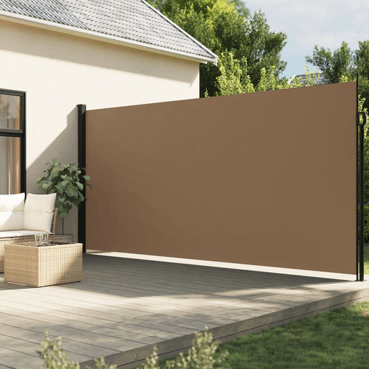 Retractable Side Awning Taupe 200x600 cm